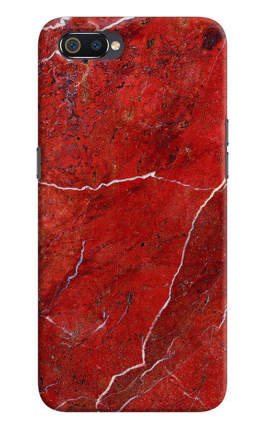 Red Marble Design Realme C2 Hard Case Back Cover by Casekaro