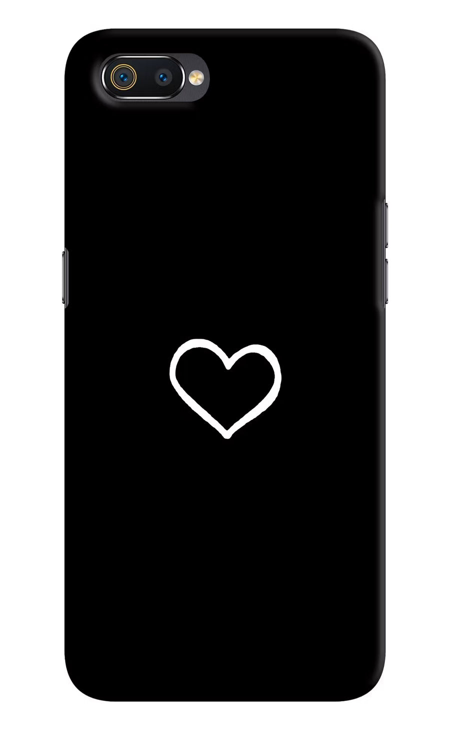 Heart Realme C2 Back Cover, Hard case