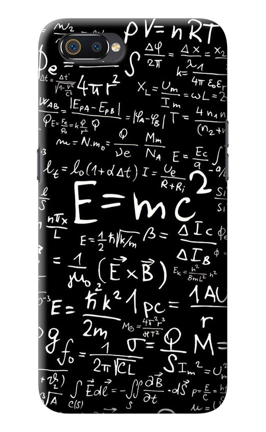 Physics Albert Einstein Formula Realme C2 Back Cover