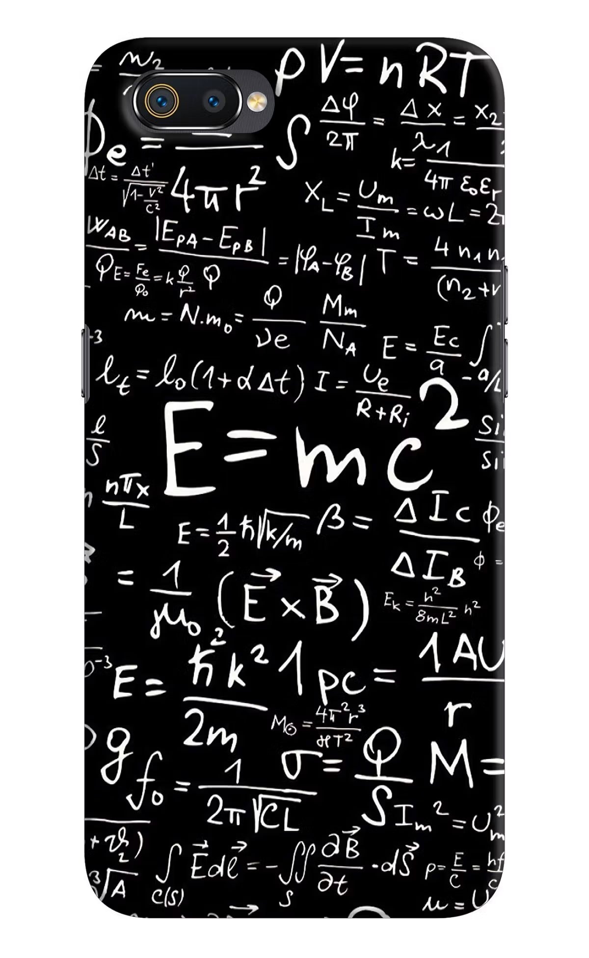 Physics Formula Realme C2 Hard Case Back Cover by Casekaro