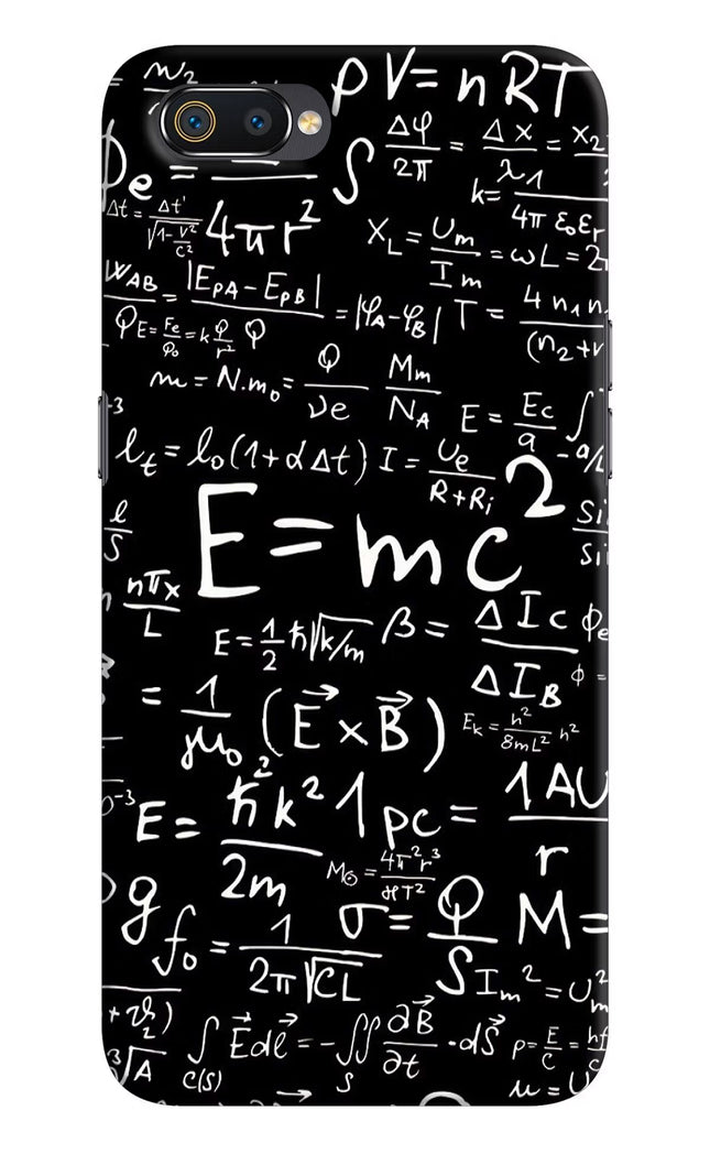 Physics Formula Realme C2 Hard Case Back Cover by Casekaro
