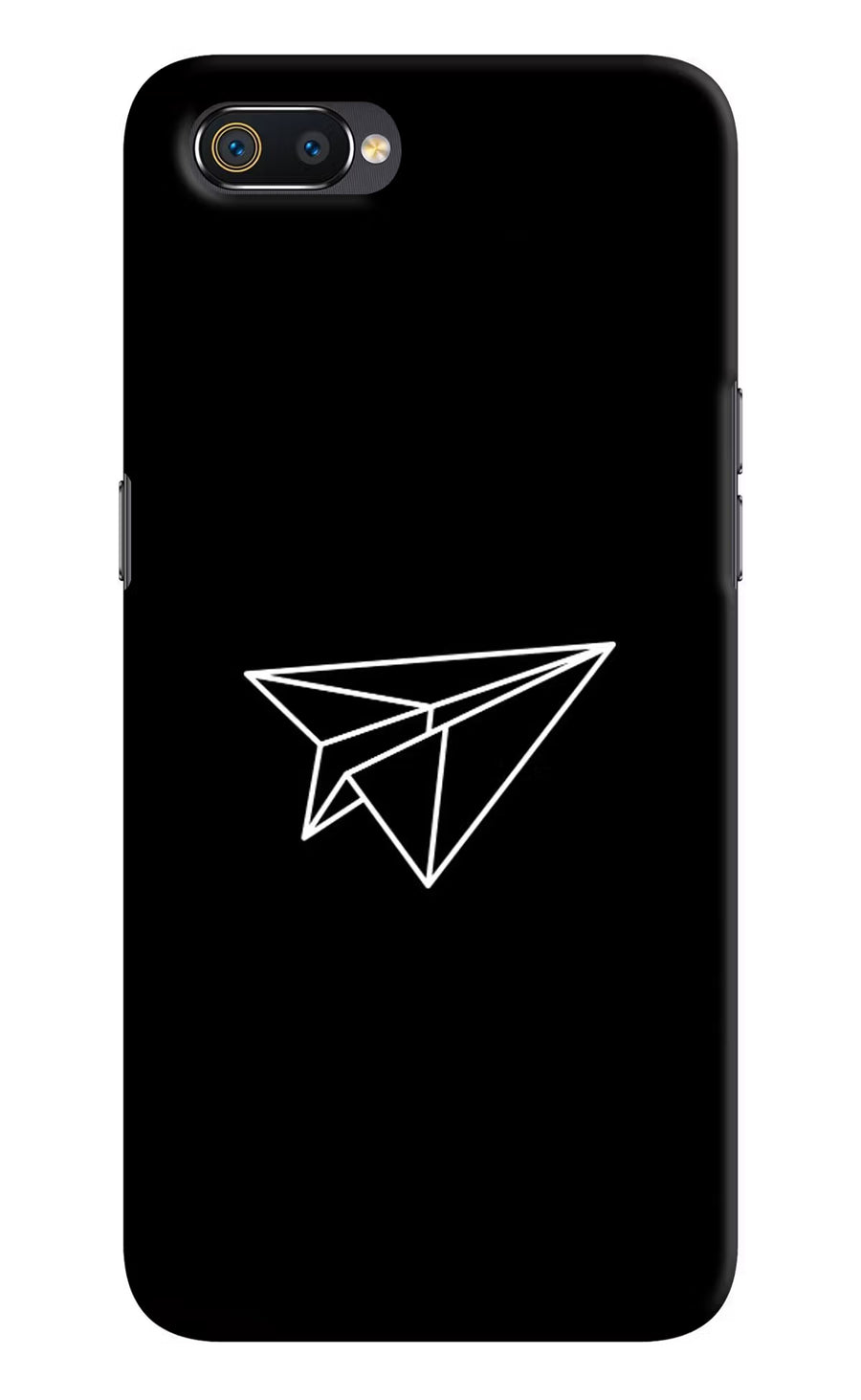 Paper Plane White Realme C2 Back Cover, Hard case