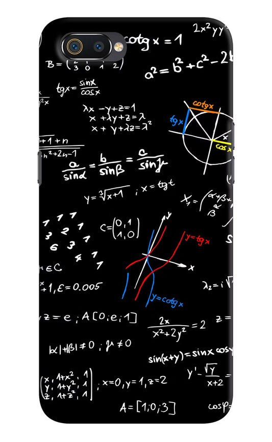 Mathematics Formula Realme C2 Hard Case Back Cover by Casekaro