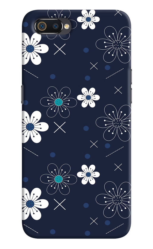 Flowers Realme C2 Hard Case Back Cover by Casekaro