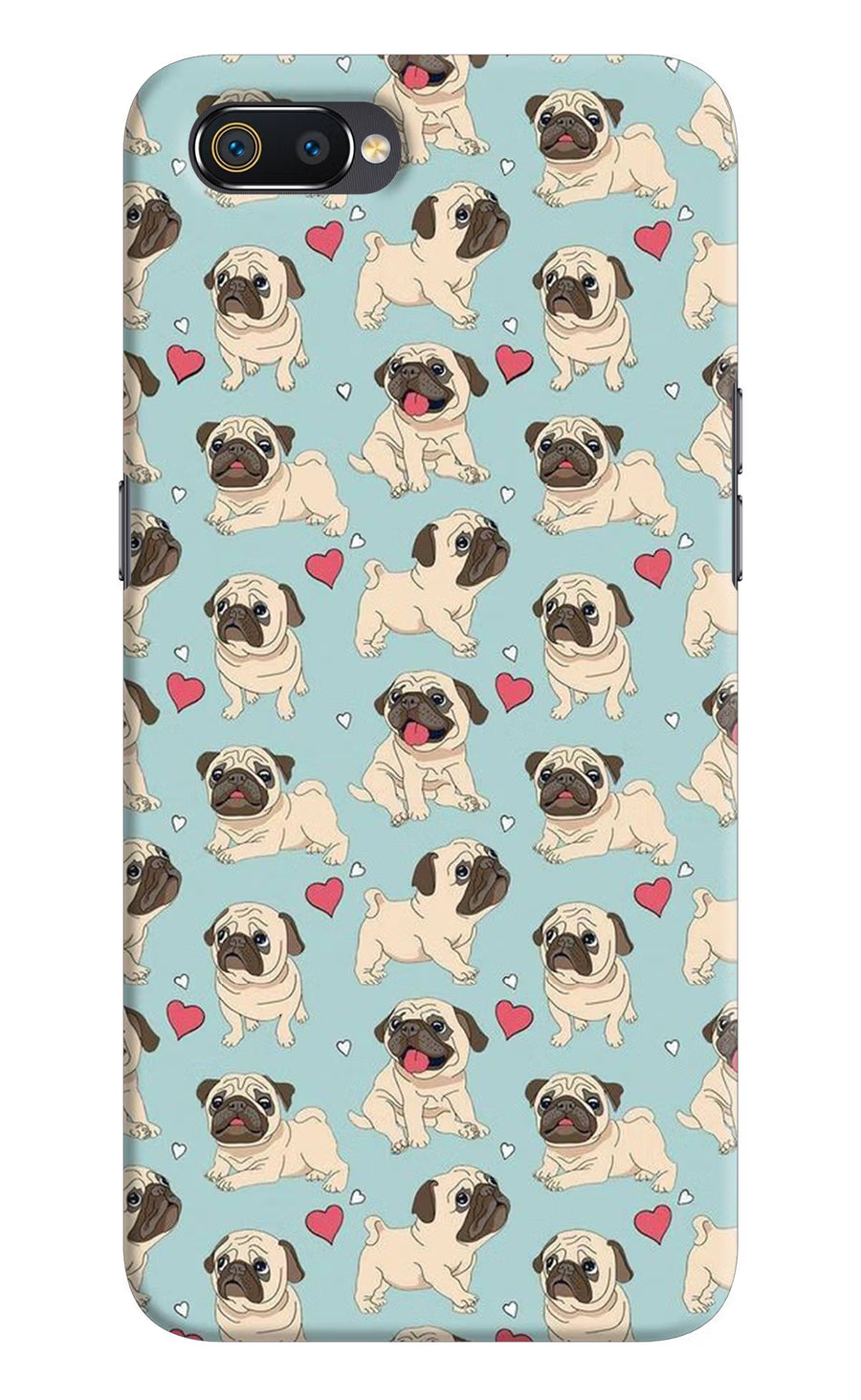 Pug Dog Realme C2 Back Cover, Hard case