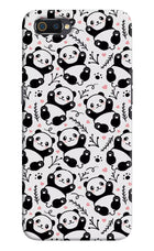Cute Panda Realme C2 Hard Case Back Cover by Casekaro