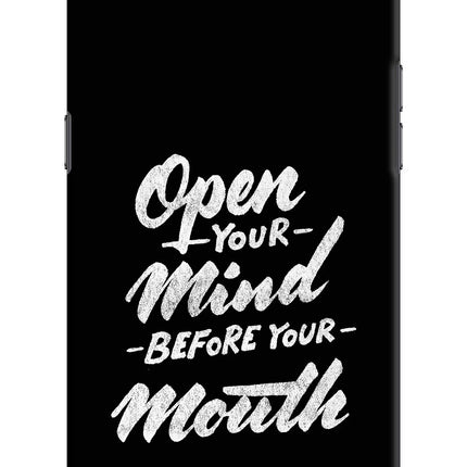 Open Your Mind Before Your Mouth Realme C2 Hard Case Back Cover by Casekaro