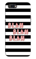 Blah Blah Blah Realme C2 Hard Case Back Cover by Casekaro