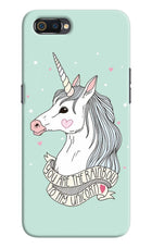 Unicorn Wallpaper Realme C2 Hard Case Back Cover by Casekaro