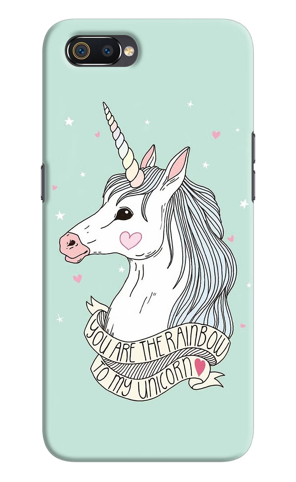Unicorn Wallpaper Realme C2 Hard Case Back Cover by Casekaro