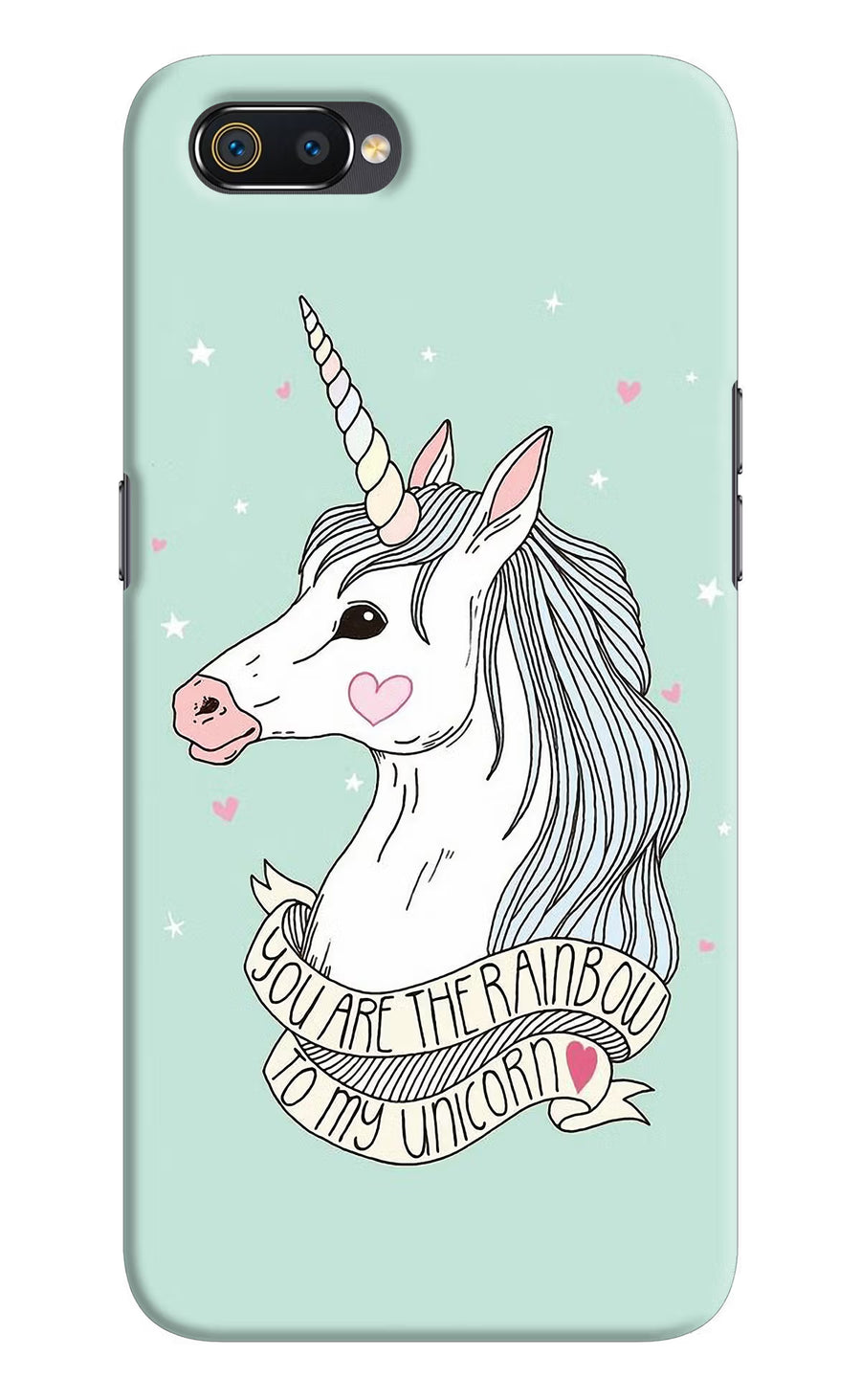 Unicorn Wallpaper Realme C2 Back Cover, Hard case
