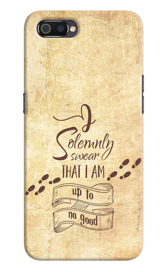I Solemnly swear that i up to no good Realme C2 Hard Case Back Cover by Casekaro