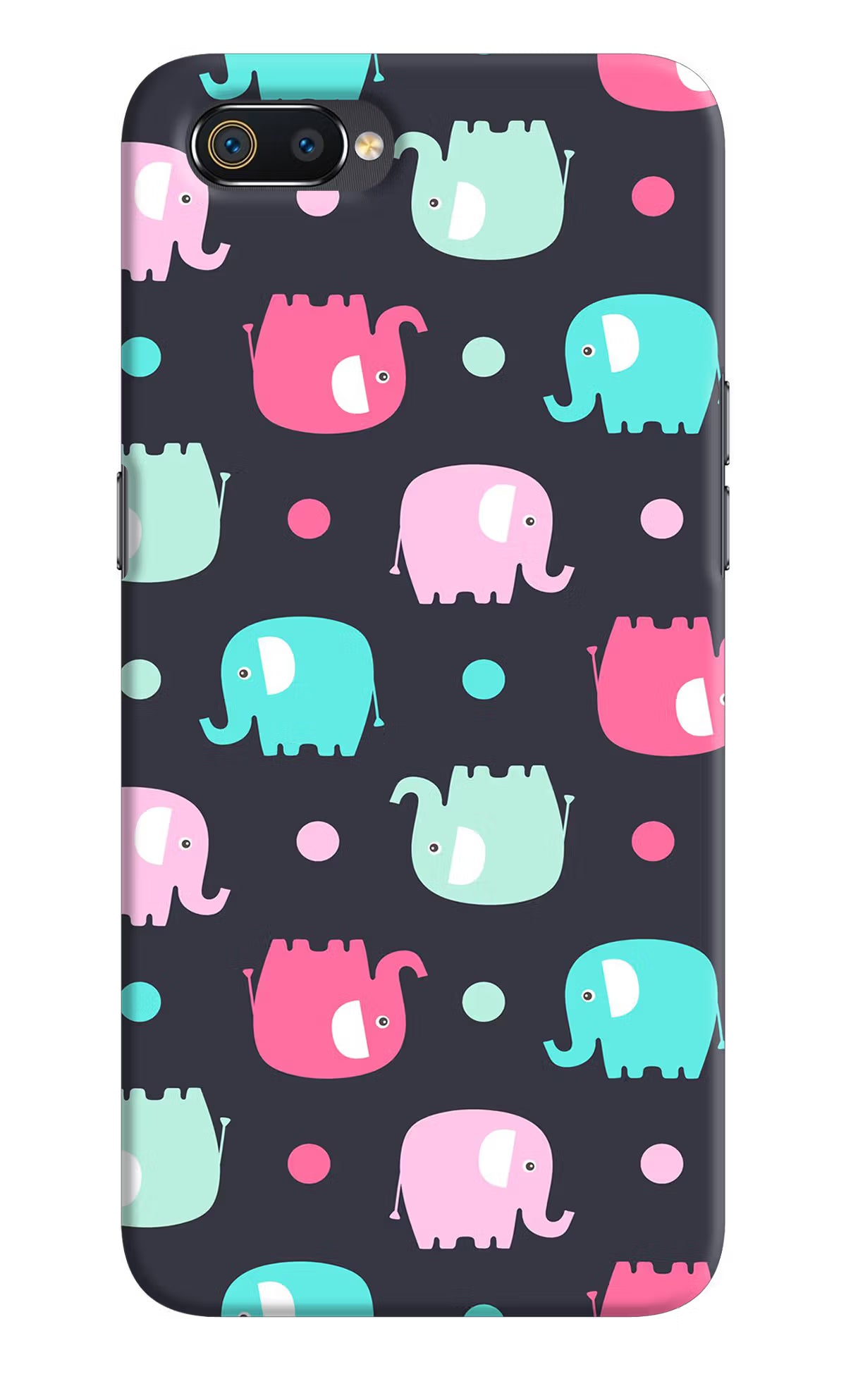 Elephants Realme C2 Hard Case Back Cover by Casekaro