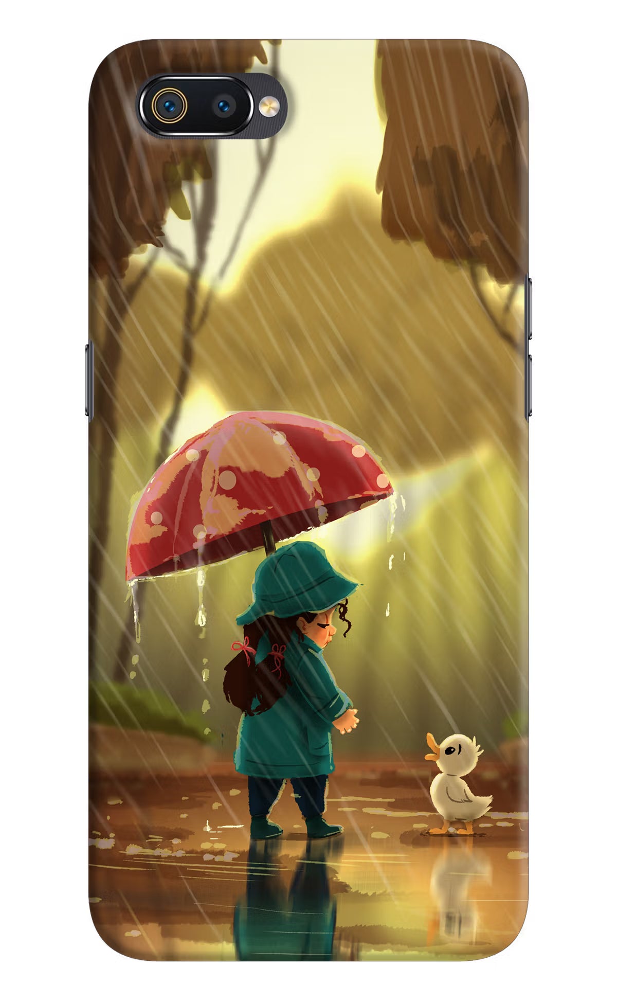 Rainy Day Realme C2 Hard Case Back Cover by Casekaro