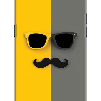 Sunglasses with Mustache Realme C2 Hard Case Back Cover by Casekaro