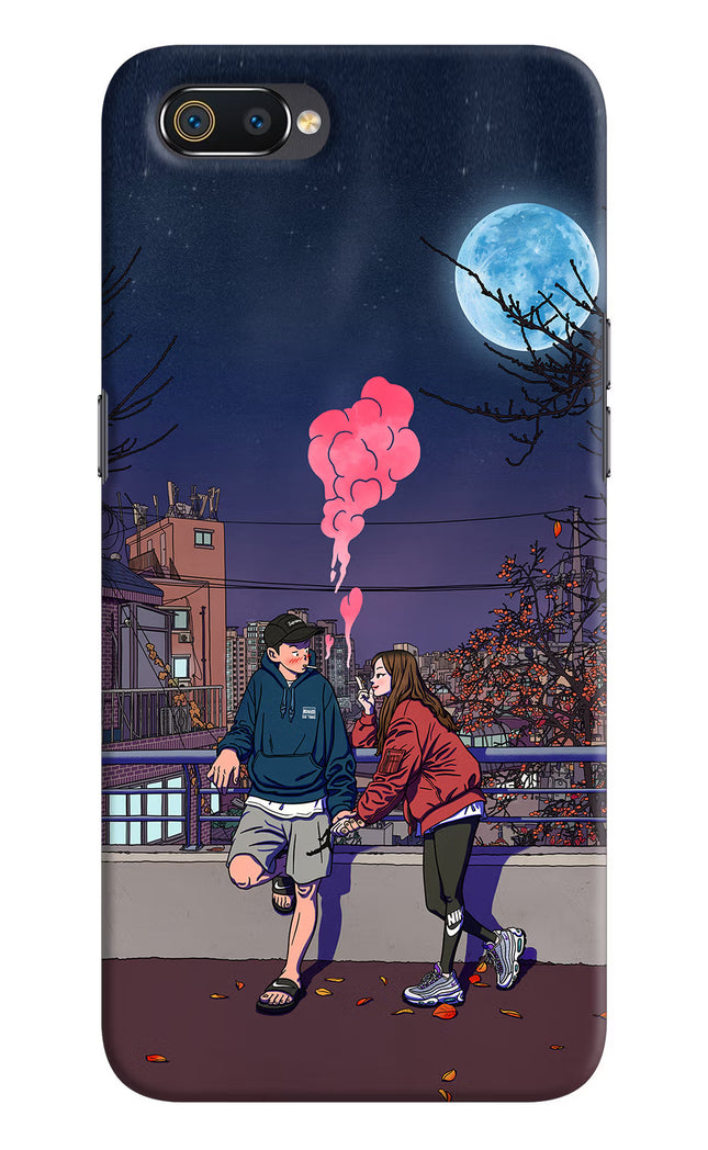 Chilling Couple Realme C2 Hard Case Back Cover by Casekaro