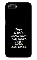 FRIENDS Dialogue Realme C2 Hard Case Back Cover by Casekaro