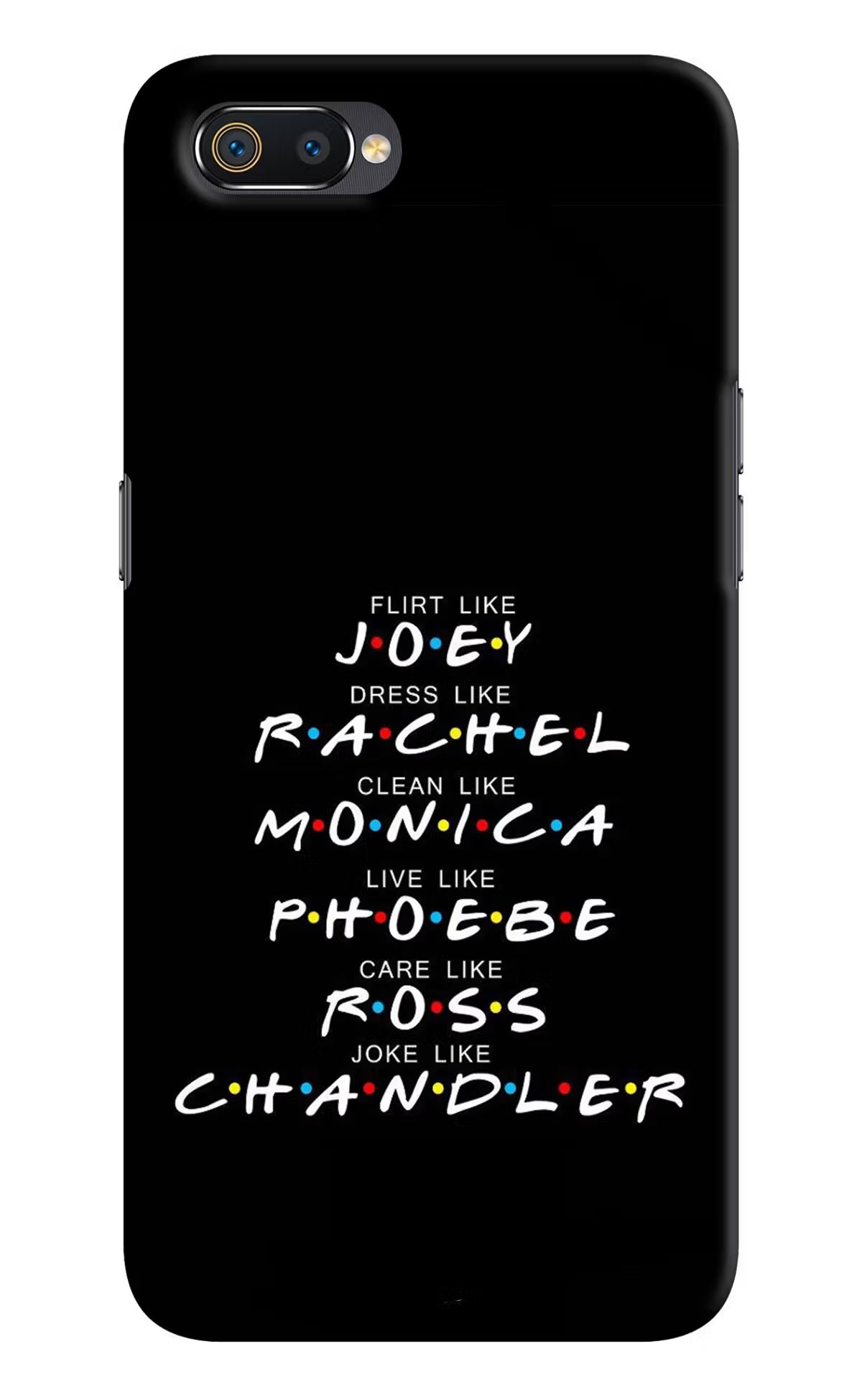 FRIENDS Character Realme C2 Hard Case Back Cover by Casekaro