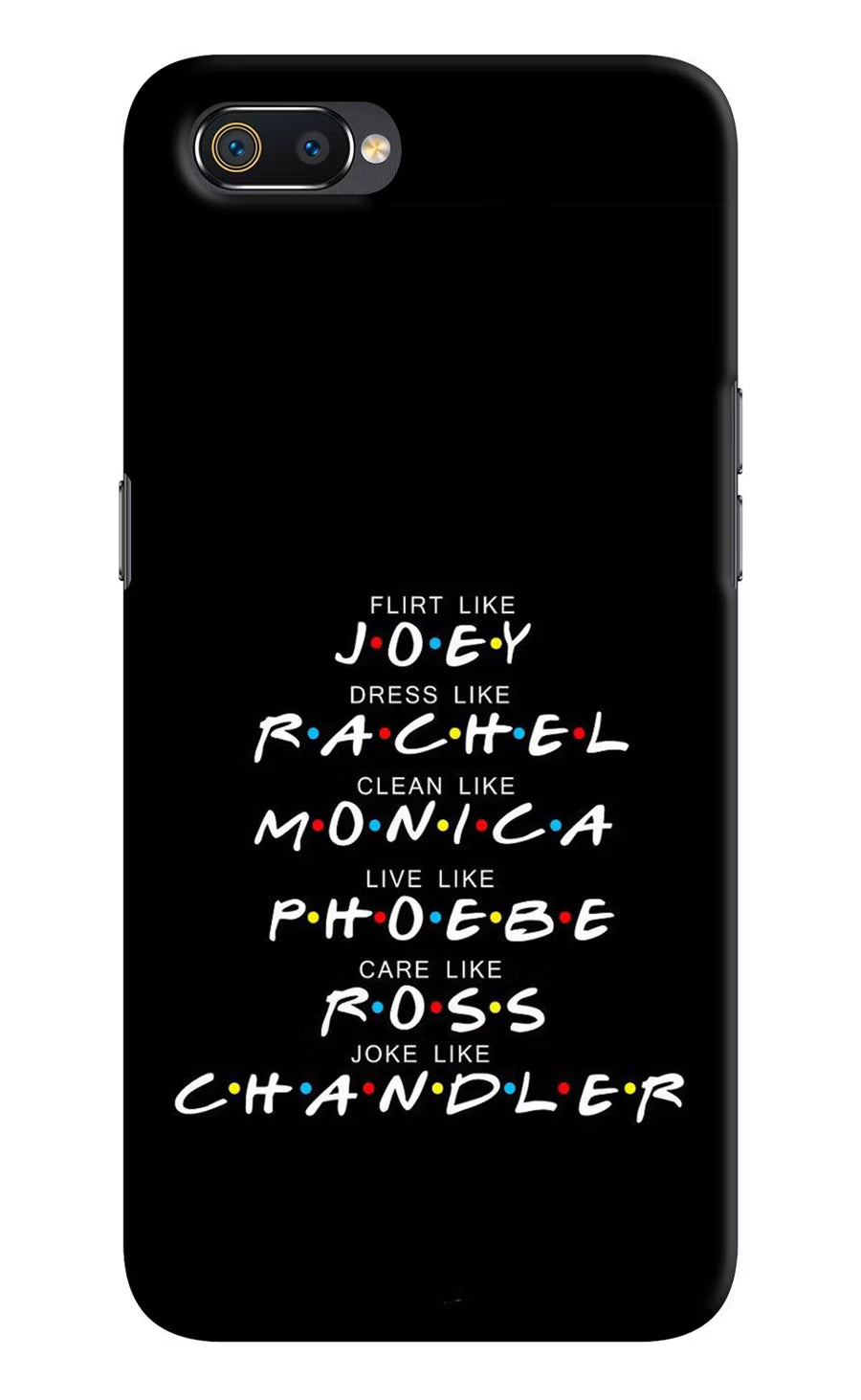 FRIENDS Character Realme C2 Back Cover, Hard case