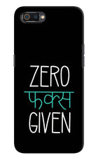 Zero Fucks Given Realme C2 Hard Case Back Cover by Casekaro