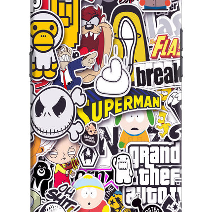 Sticker Bomb Realme C2 Hard Case Back Cover by Casekaro