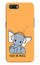 High On Music Realme C2 Hard Case Back Cover by Casekaro