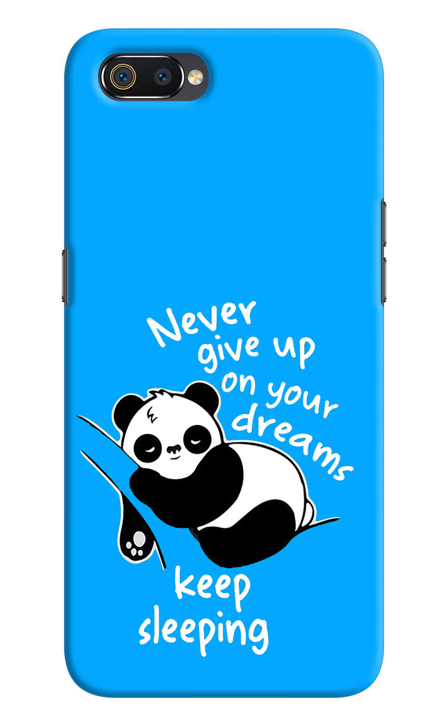 Keep Sleeping Realme C2 Hard Case Back Cover by Casekaro