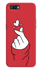 Korean Love Sign Realme C2 Hard Case Back Cover by Casekaro