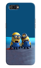 Minion Laughing Realme C2 Hard Case Back Cover by Casekaro
