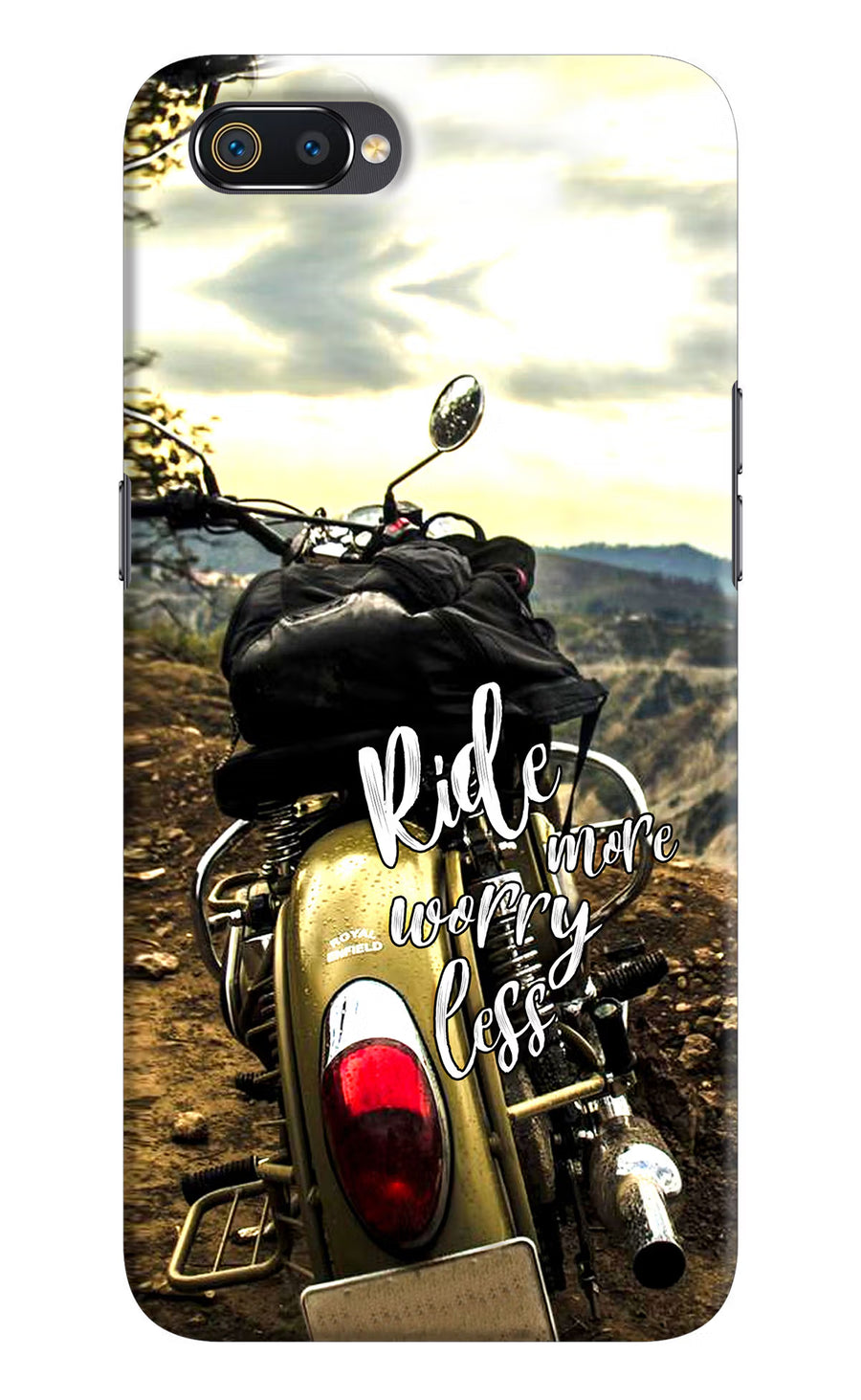 Ride More Worry Less Realme C2 Back Cover, Hard case