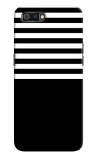 Black and White Print Realme C2 Hard Case Back Cover by Casekaro