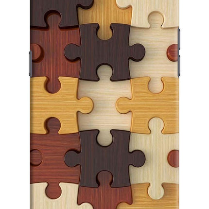 Wooden Puzzle Realme C2 Hard Case Back Cover by Casekaro