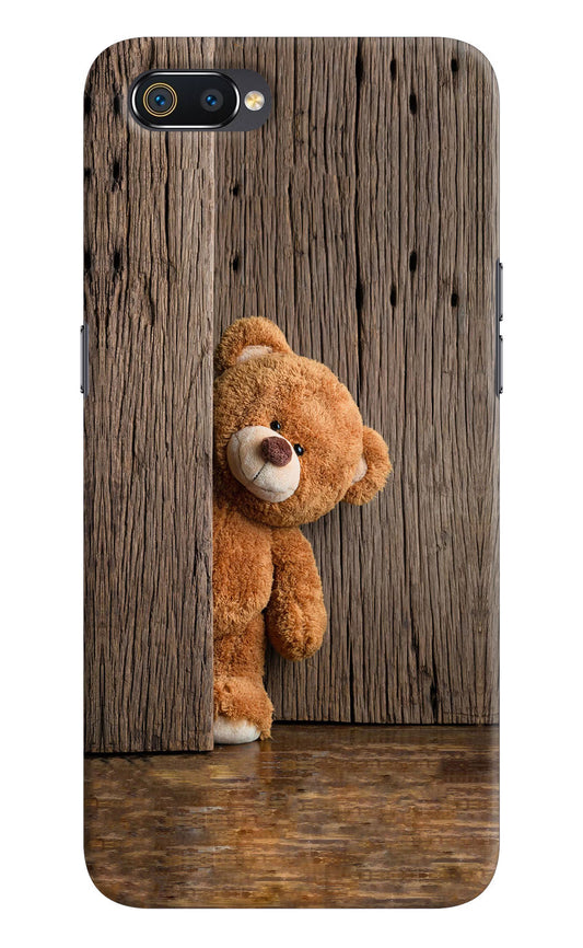 Teddy Wooden Realme C2 Hard Case Back Cover by Casekaro