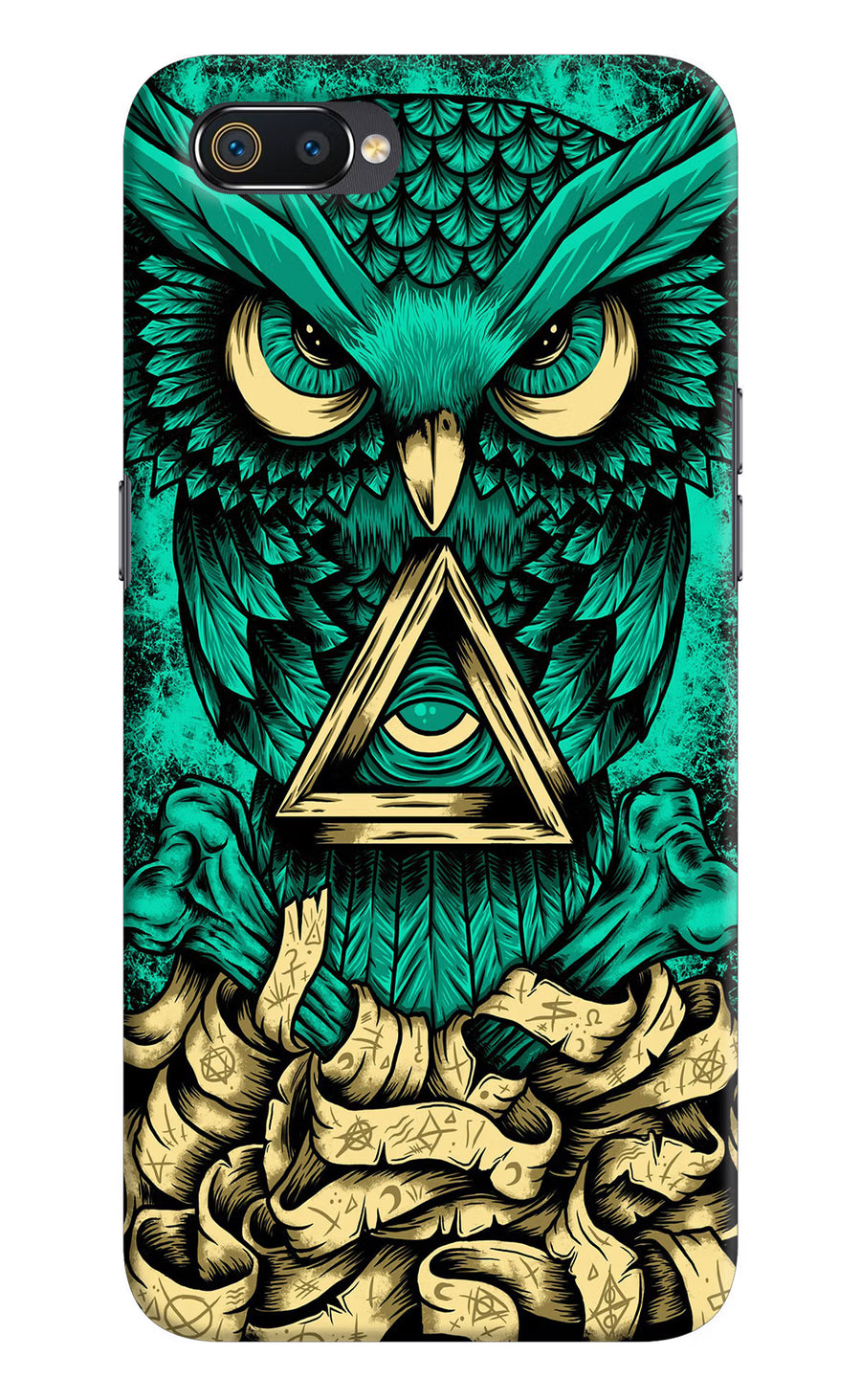 Green Owl Realme C2 Back Cover, Hard case