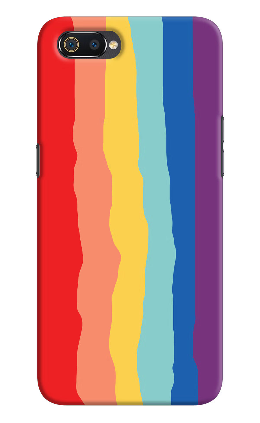 Rainbow Realme C2 Back Cover, Hard case