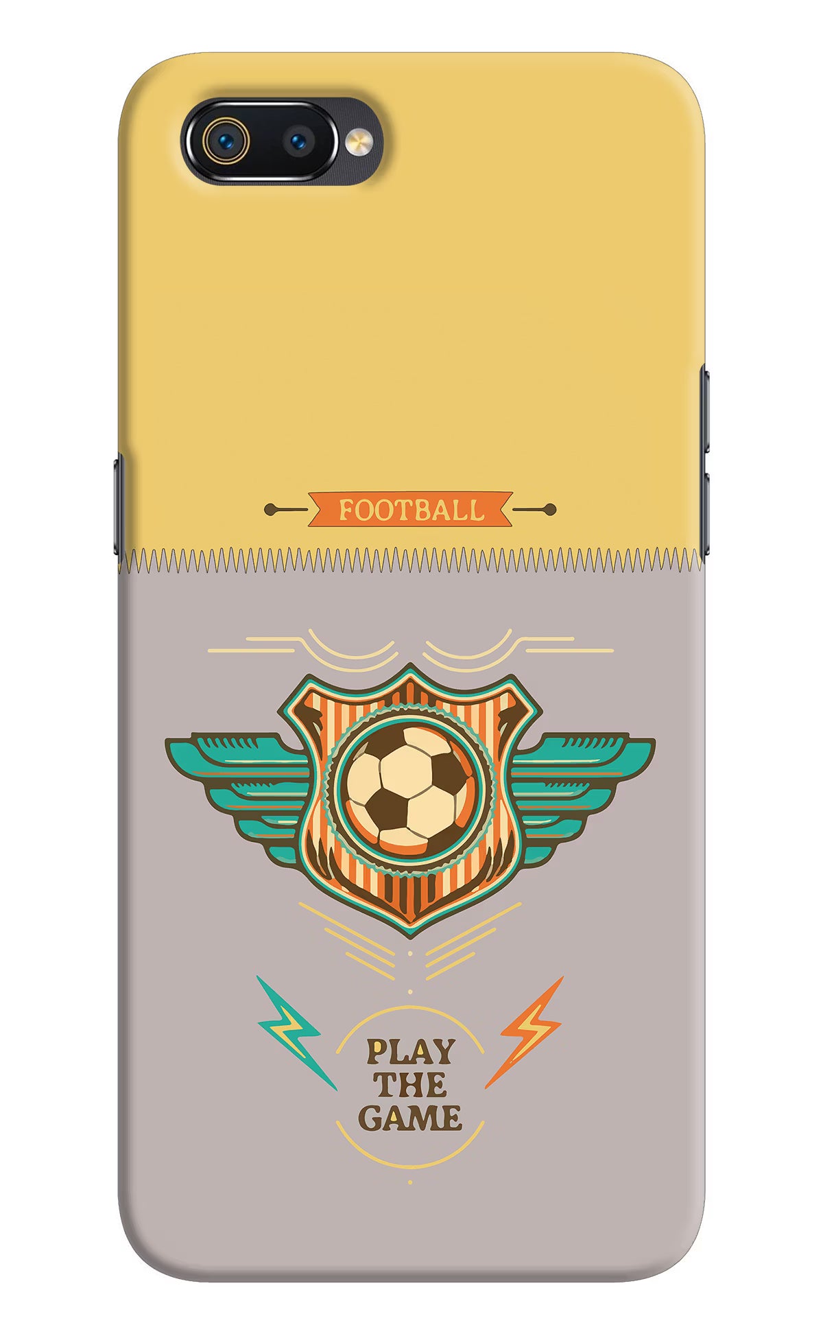 Football Realme C2 Hard Case Back Cover by Casekaro