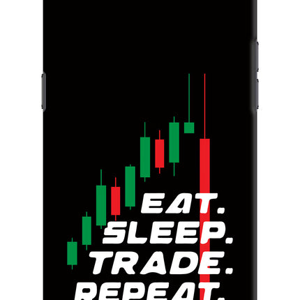 Eat Sleep Trade Repeat Realme C2 Hard Case Back Cover by Casekaro
