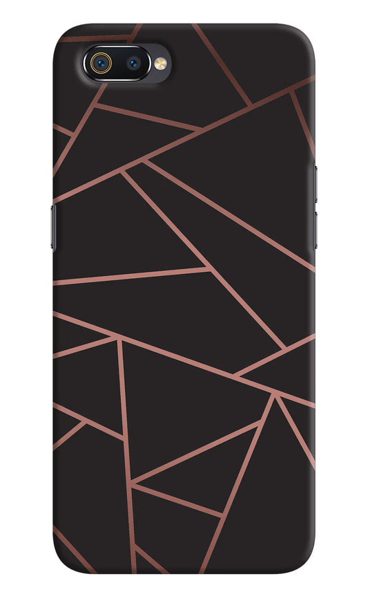 Geometric Pattern Realme C2 Hard Case Back Cover by Casekaro