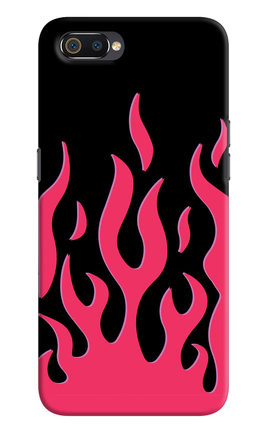 Fire Flames Realme C2 Hard Case Back Cover by Casekaro