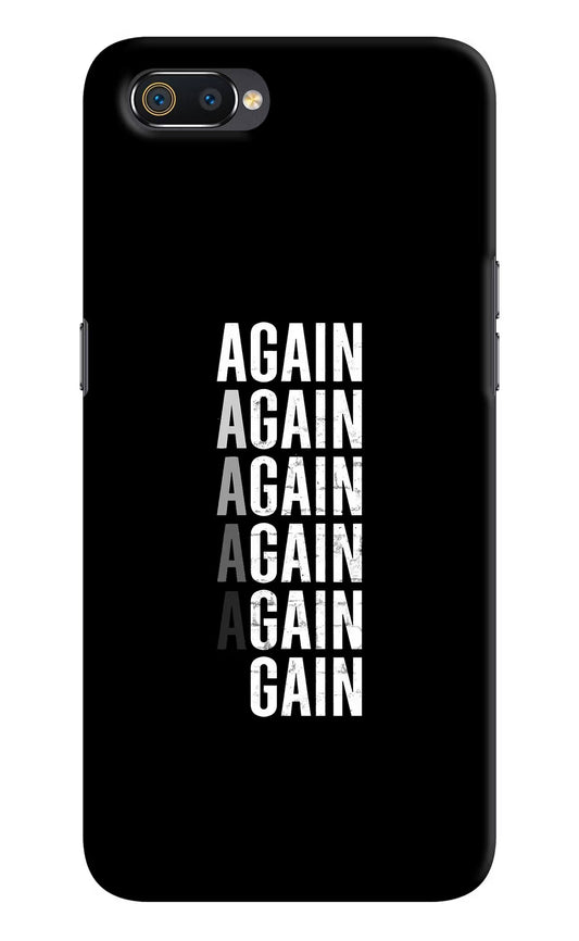 Again Again Gain Realme C2 Hard Case Back Cover by Casekaro