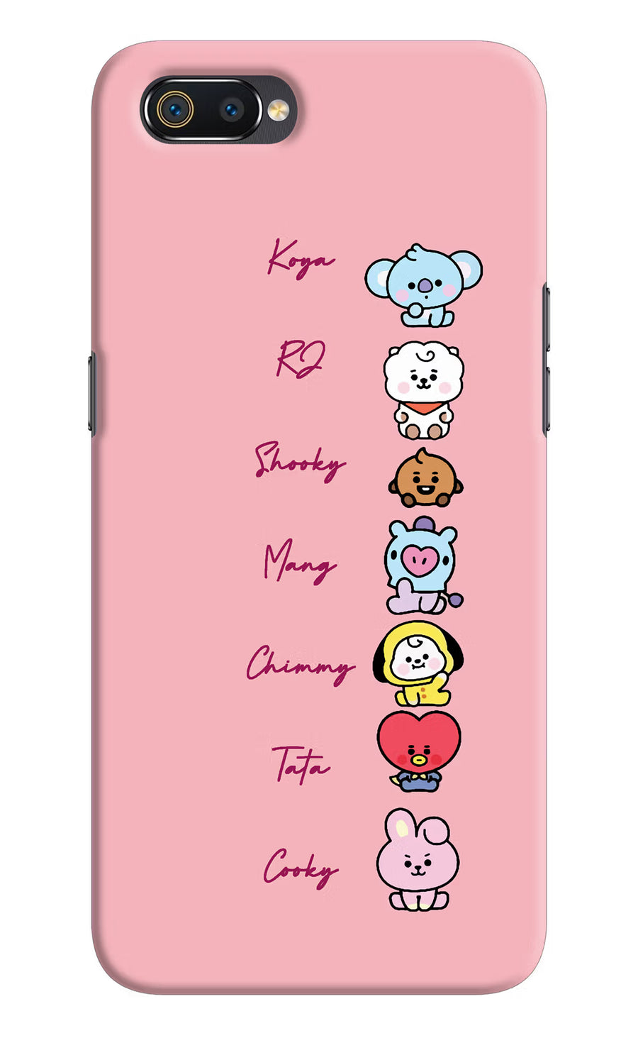 BTS names Realme C2 Back Cover, Hard case