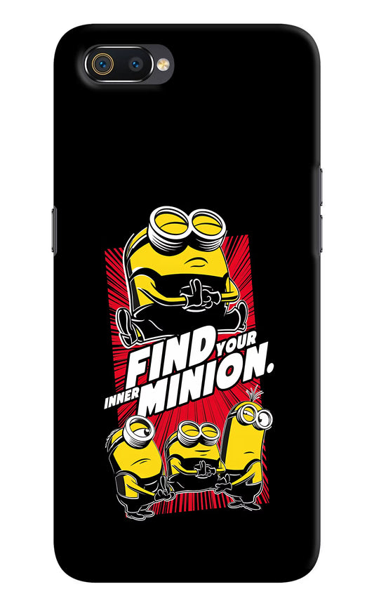 Find your inner Minion Realme C2 Hard Case Back Cover by Casekaro