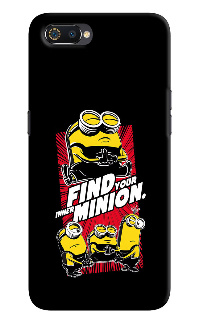 Find your inner Minion Realme C2 Hard Case Back Cover by Casekaro