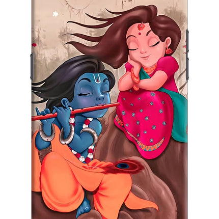 Radhe Krishna Realme C2 Hard Case Back Cover by Casekaro