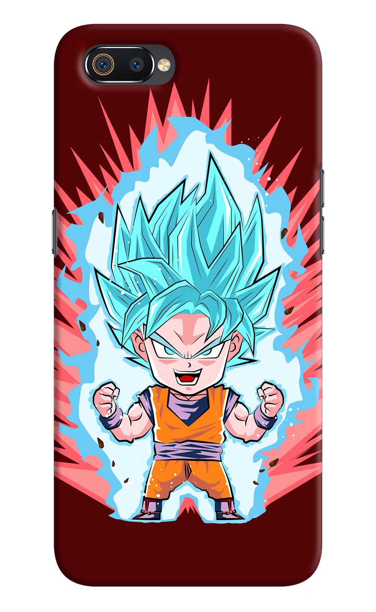 Goku Little Realme C2 Hard Case Back Cover by Casekaro
