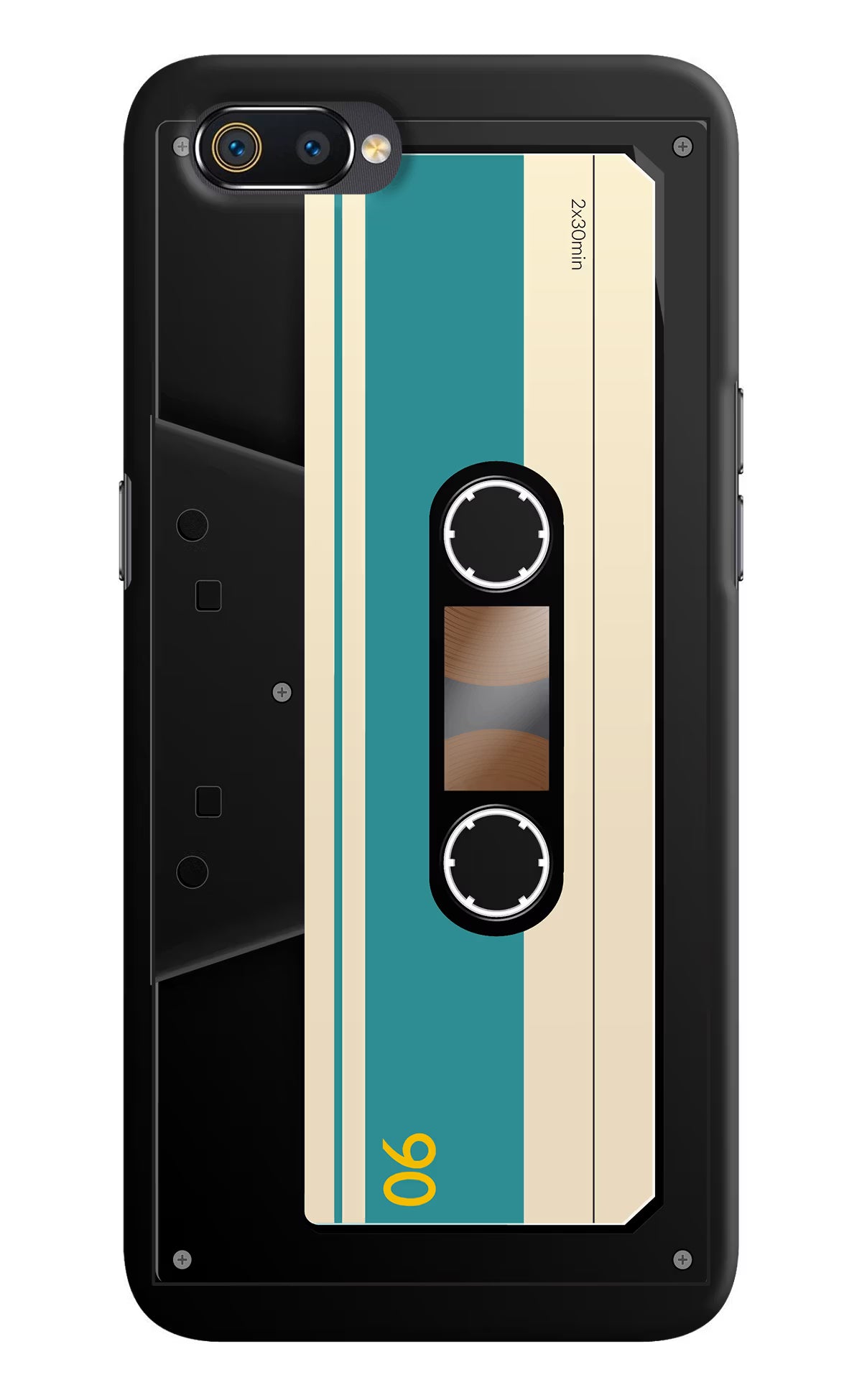 Cassette Realme C2 Hard Case Back Cover by Casekaro