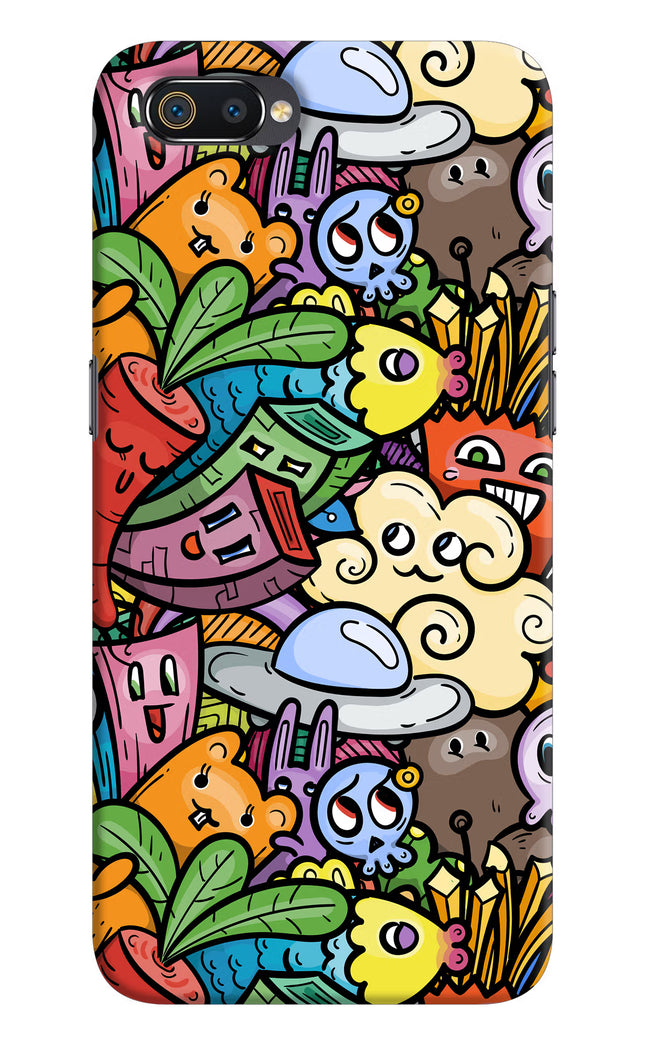 Veggie Doodle Realme C2 Hard Case Back Cover by Casekaro