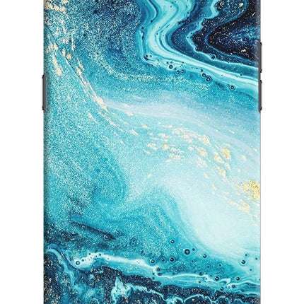Blue Glitter Marble Realme C2 Hard Case Back Cover by Casekaro