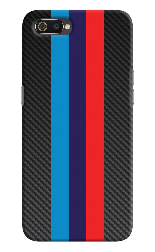 BMW Stripes Pattern Realme C2 Hard Case Back Cover by Casekaro