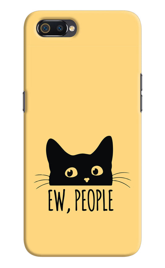 Ew People Catitude Realme C2 Hard Case Back Cover by Casekaro